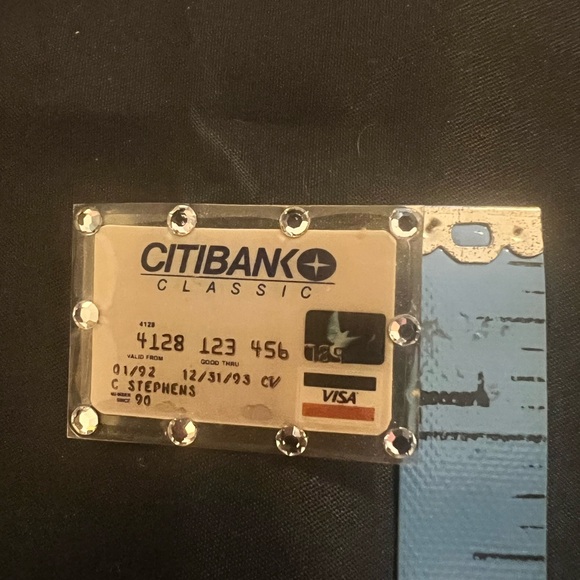 Citibank Classic Card Holder with Rhinestones - Picture 6 of 6